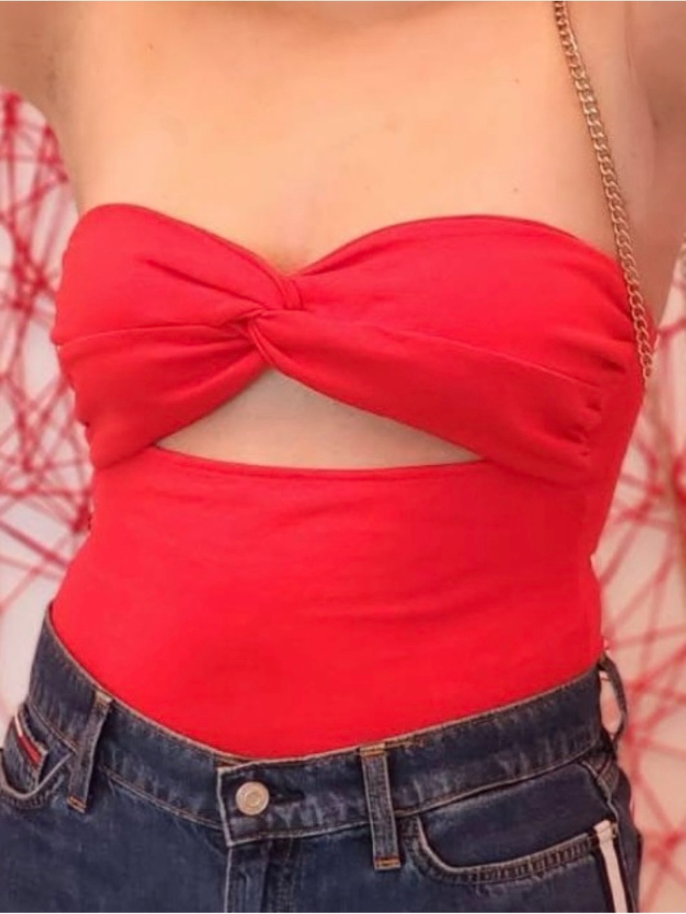 NWOT - ZARA Strapless Cut out bodysuit